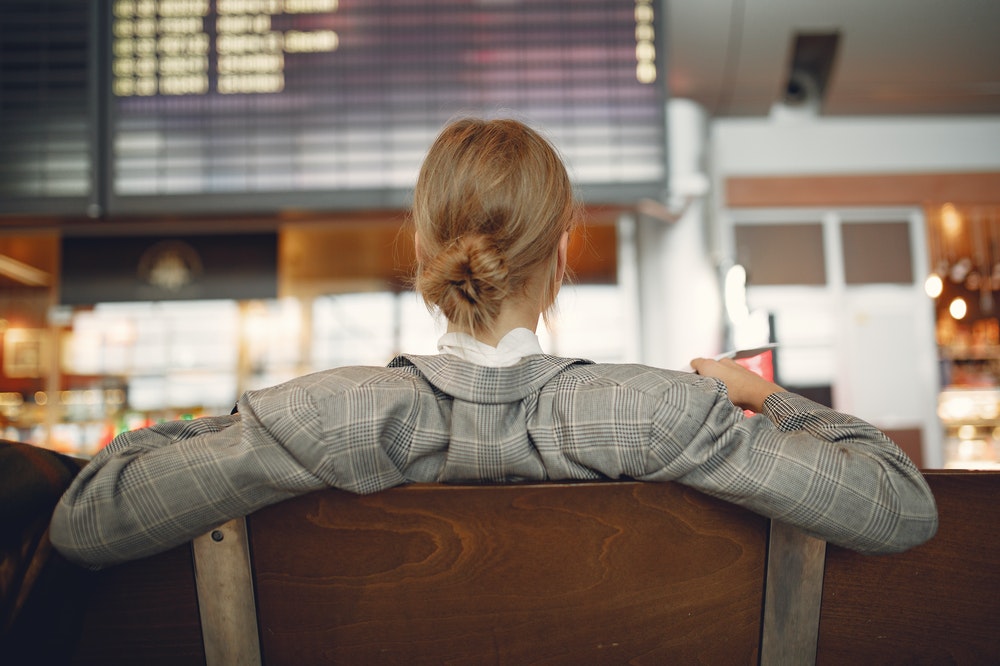 Woman at the airport